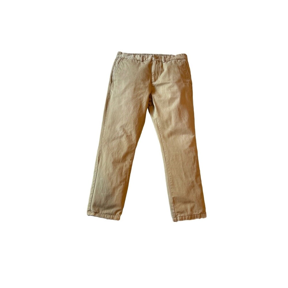 Old Navy Men's 34x30 (35x29 actual) Slim Dark Khaki Pants 100% Cotton